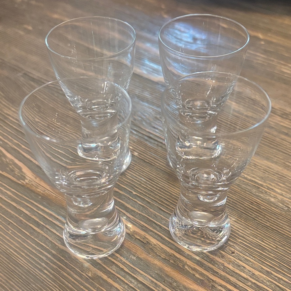 IITTALA FINLAND 1.5 oz. Tapio Set/4 Shot Glasses Scandinavian
